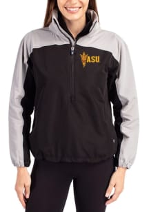 Cutter and Buck Arizona State Sun Devils Womens Black Charter Eco Pullover