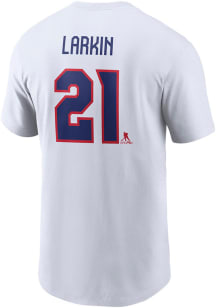 Dylan Larkin International Hockey USA White Olympic Short Sleeve Player T Shirt