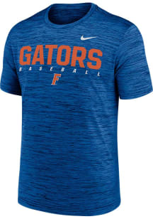 Nike Florida Gators Blue DriFit Velocity Baseball Short Sleeve T Shirt