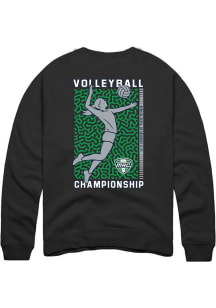 Summit Sportswear MAC Mens Black Volleyball Long Sleeve Crew Sweatshirt
