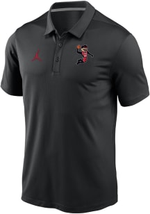 Nike Cincinnati Bearcats Mens Black Bearcat Playing Womens Basketball Short Sleeve Polo
