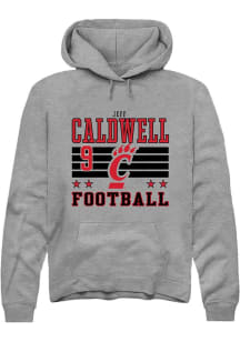 Jeff Caldwell Cincinnati Bearcats Mens Grey Football NIL Striped Player Hood