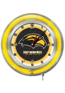 Southern Mississippi Golden Eagles 19in Neon Wall Clock