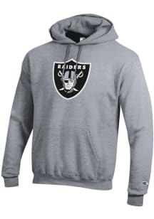 Champion Las Vegas Raiders Mens Grey Powerblend Long Sleeve Hoodie