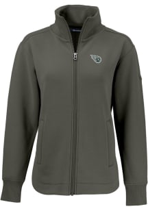 Cutter and Buck Tennessee Titans Womens Olive Mono Roam Light Weight Jacket
