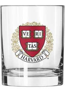 Harvard Crimson 14oz Flipside Rock Glass - White