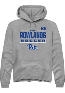 Ellie Rowlands Pitt Panthers Mens Graphite NIL Stacked Box Player Hood