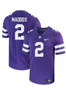 Adrian Maddox  Nike K-State Wildcats Purple NIL Name And Number Football Jersey