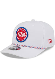 New Era Detroit Pistons Multi Rope Stretch 9SEVENTY Adjustable Hat - White