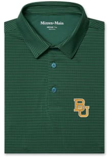 Mizzen+Main Baylor Bears Mens Green Copa Short Sleeve Fashion Polo