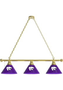 K-State Wildcats 3 Shade Gold Billiard Lamp