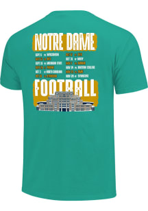 Notre Dame Fighting Irish Kelly Green 2026 Football Schedule Short Sleeve T Shirt