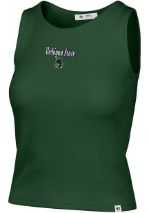 47 Michigan State Spartans Womens Green Straight Cut Tank Top