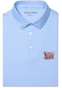 Mizzen+Main Oklahoma Sooners Mens Light Blue Versa Short Sleeve Fashion Polo