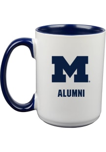 Michigan Wolverines 15oz Alumni Ceramic Mug - White