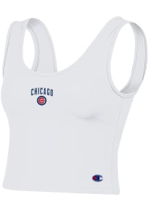 Champion Chicago Cubs Womens White Tailgate Tank Top