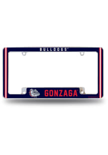 Gonzaga Bulldogs Classic All Over Chrome License Plate Frame - White