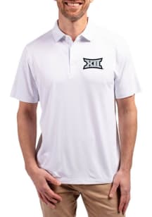 Cutter and Buck Big 12 Mens White Forge Recycled Short Sleeve Polo