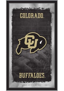 Colorado Buffaloes Football Hanging Back Bar Mirror