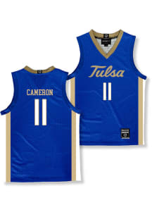 Layla-j Cameron  Campus Ink Tulsa Golden Hurricane Youth NIL Blue Basketball Jersey