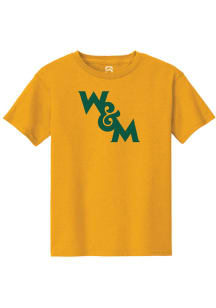 Summit Sportswear William & Mary Tribe Youth Gold Primary Short Sleeve T-Shirt
