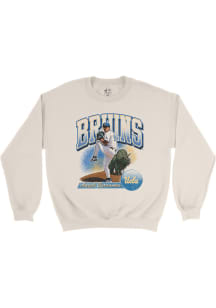Angel Cervantes UCLA Bruins Mens Ivory Illustrated Player Crew