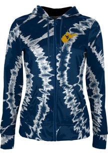 ProSphere West Virginia Mountaineers Womens White Tie Dye Light Weight Jacket