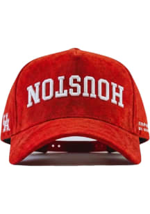 Houston Cougars Upside Down Suede 5 Panel Adjustable Hat - Red