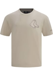 Pro Standard Boston Red Sox Tan Neutral Short Sleeve Fashion T Shirt