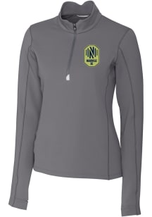 Cutter and Buck Nashville SC Womens Graphite Traverse Qtr Zip Pullover