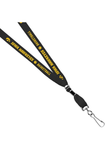 Jardine Iowa Hawkeyes 3/8 Basketball Sublimated w/Swivel Hook Lanyard - Yellow
