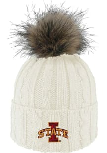 LogoFit Iowa State Cyclones Ivory Alps Pom Womens Knit Hat