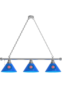 Chicago Cubs 3 Shade Silver Billiard Lamp