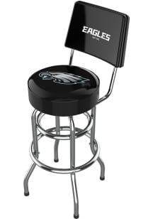 Philadelphia Eagles Chrome Barstool w/ Black Pub Stool - Silver