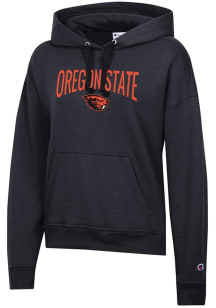 Champion Oregon State Beavers Womens Black Powerblend Hooded Sweatshirt