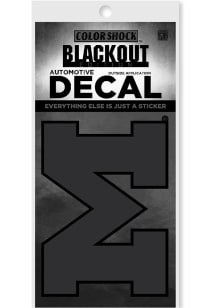 Michigan Wolverines Black Out Auto Decal - Black