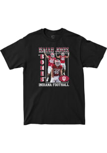 Isaiah Jones Indiana Hoosiers Youth Black Big Ten Media Days Custom Player Tee