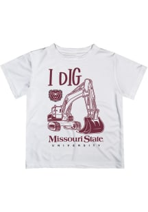 Vive La Fete Missouri State Bears Infant Excavator Short Sleeve T-Shirt White