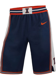 Nike Illinois Fighting Illini Mens Navy Blue Basketball Shorts