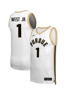 Antione West Jr  Nike Purdue Boilermakers White NIL Name And Number Jersey