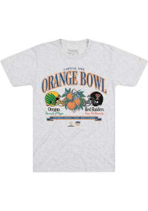 Homefield Texas Tech Red Raiders Ash 2026 Orange Bowl Head to Head Script Short Sleeve T Shirt