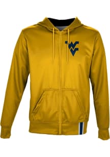 ProSphere West Virginia Mountaineers Mens Gold Solid Light Weight Jacket