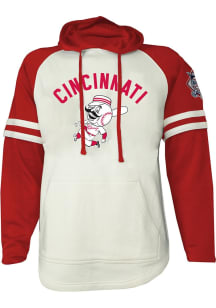 Cincinnati Reds Mens Red Cooperstown Raglan Fashion Hood