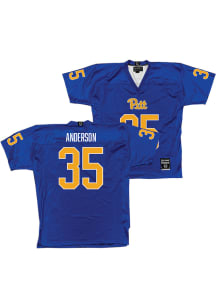 JuJu Anderson   Pitt Panthers Blue NIL Blue Football Jersey