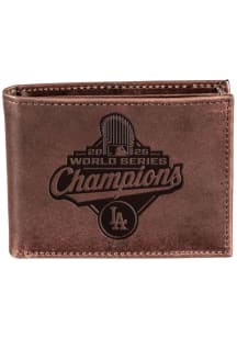 Los Angeles Dodgers 2025 World Series Champions Embossed Mens Bifold Wallet