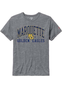 Marquette Golden Eagles Grey All American Oversized Number One Short Sleeve T Shirt