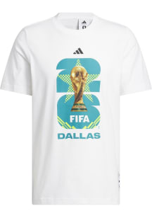 Adidas FIFA Dallas White Host City Short Sleeve T Shirt