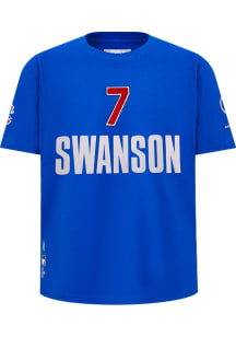 Dansby Swanson  Chicago Cubs Boys Blue Classic Short Sleeve T-Shirt