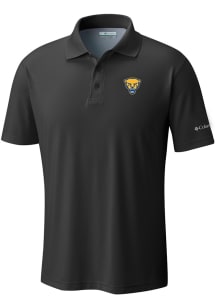Columbia Pitt Panthers Mens Black Heat Seal Low Drag Offshore Short Sleeve Polo