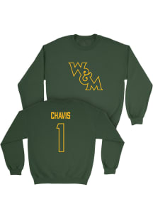 Jahkei Chavis  Campus Ink William & Mary Tribe Youth Green NIL Legacy Long Sleeve Crew Sweatshirt